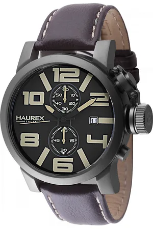 Haurex :turbina mens black watch - Leather - One Size
