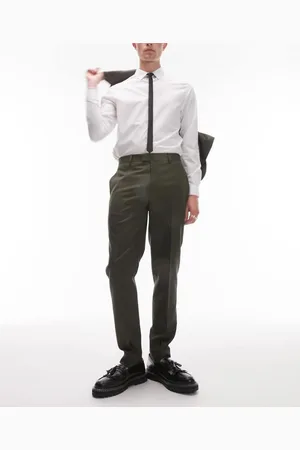 Topman Mens slim suit trouser in -Green - Size 30R