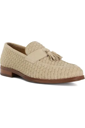 Dune Mens Sevilles - Woven Tassel Slip On Loafers - material_Suede - Size UK 7