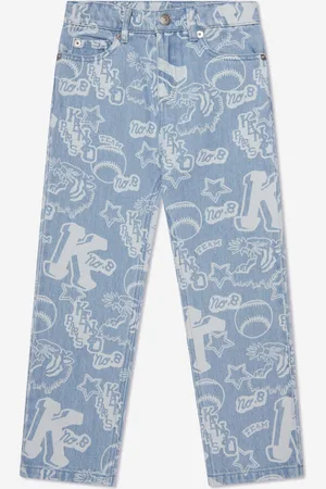 Kenzo Boys Logo Print Jeans in - Size 12Y