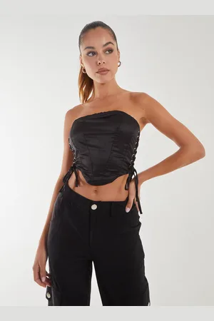 Pink Vanilla Womens Lace Up Corset Top - - Size Medium