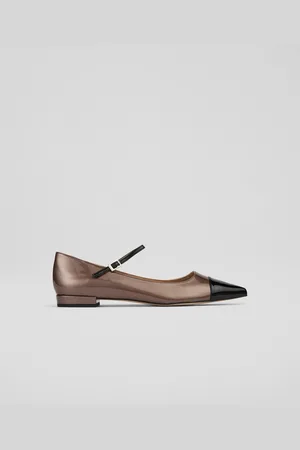LK Bennett Womens Monty Flats, Bronze - Size UK 6