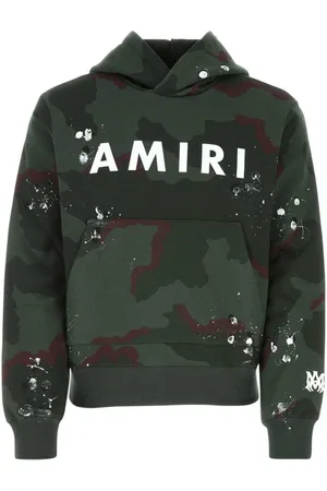 AMIRI Mens Logo Camo Hoodie Cotton - Size Medium