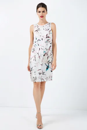 Conquista Womens A Line Sleeveless Satin Dress - - Size EU 38 (Womens)