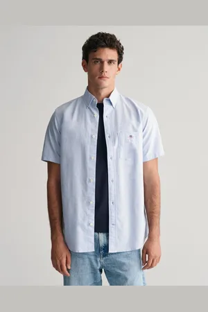 GANT Mens Regular Fit Short Sleeve Oxford Shirt - - Size 4XL
