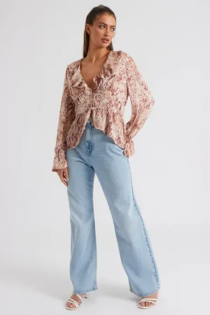 Urban Bliss Womens Cameron Frill Peplum Top - - Size 8 UK
