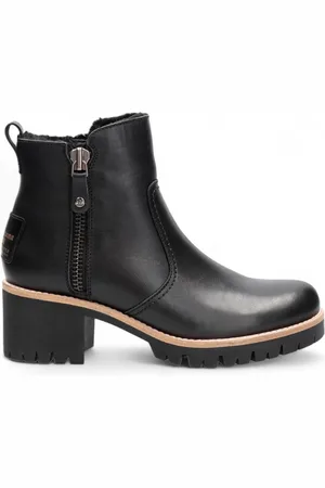 Panama Jack WoMens Trav B2 Leather Ankle Boots material_real_leather - Size UK 8