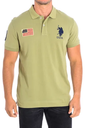 U.S. Polo Assn. Mens JARE Short Sleeve with contrasting lapel collar 64777 man - Cotton - Size Large