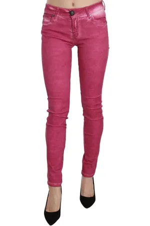 Dolce & Gabbana WoMens Velvet Mid Waist Skinny Trouser Pants material_cotton - Size 27 (Waist)