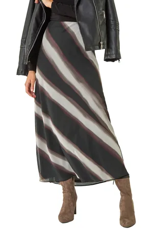 Roman Womens Abstract Print A-line Midi Skirt - - Size 14 UK