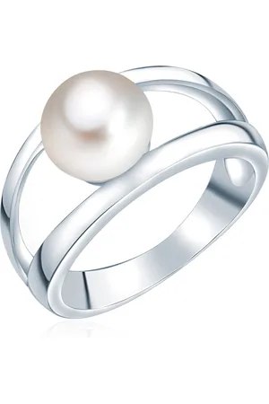 Valero Pearls Womens Female Sterling Ring - Size R