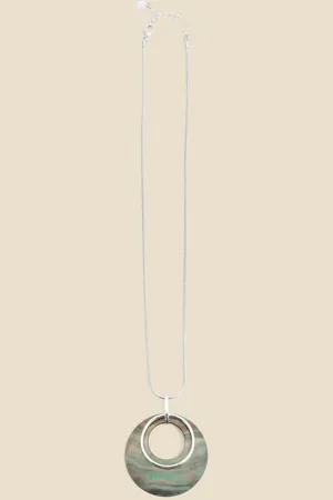 Sosandar Womens Round Pendant Necklace - One Size