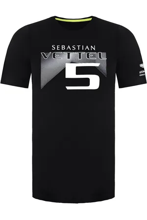 ASTON MARTIN F1 Sebastian Vettel Driver Mens T-Shirt Cotton - Size Medium