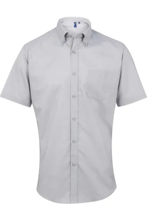Premier Mens Signature Oxford Short Sleeve Work Shirt - Size 15R
