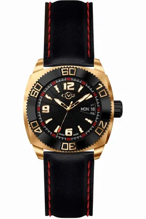 GV2 by Gevril Hercules Mens Dial Calfskin Leather Watch - One Size