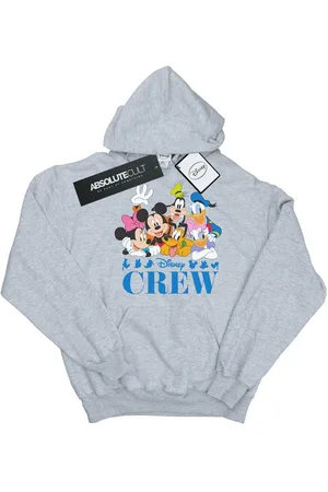 Disney Mens Mickey Mouse Friends Hoodie (Sports Grey) - - Size Small