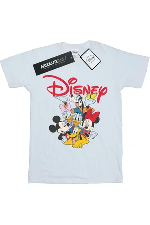 Disney Womens/Ladies Mickey Mouse Crew Cotton Boyfriend T-Shirt - Size X-Large