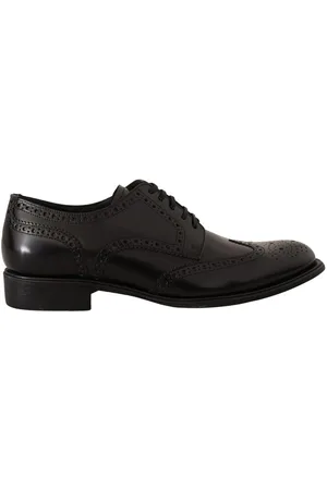 Dolce & Gabbana Mens Leather Oxford Wingtip Formal Shoes - Size EU 39