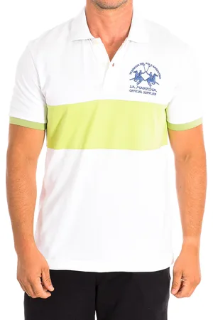 La Martina Mens Short Sleeve Polo TMP610-PK097 man - Cotton - Size 2XL
