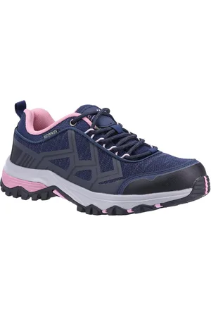 Cotswold Outdoor Womens/Ladies Wychwood Low WP Walking Shoes (Navy/Pink) - - Size UK 3