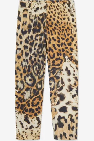 Roberto Cavalli Girls Leopard Print Leggings in - Size 8Y