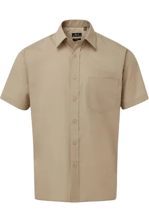 Premier Mens Short Sleeve Poplin Shirt - Size 14.5 inch