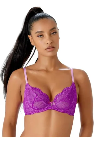 Gossard Womens Superboost Lace Non Padded Plunge Bra - Orchid - - Size 38DD