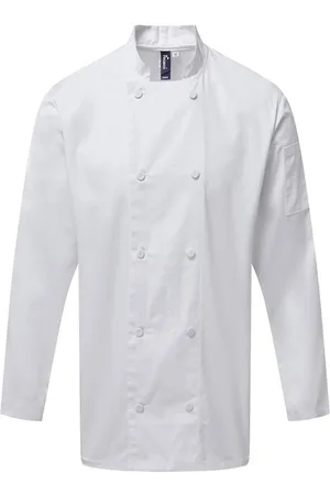 Premier Mens Coolchecker Long-Sleeved Chef Jacket - Size 4XL