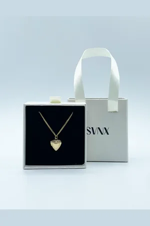 SVNX Womens Small Heart Locket Necklace in - One Size