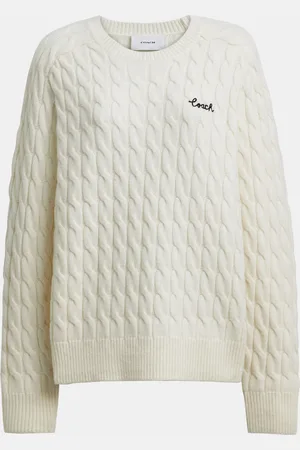 Coach Womens Crewneck Cable Knit Sweater - - Size Medium