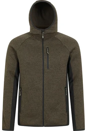 Mountain Warehouse Mens Treston Fleece Hooded Hoodie (Dark ) - Size 3XL
