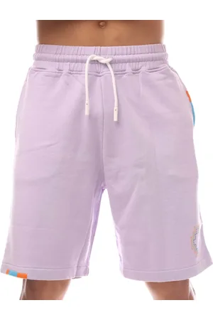 MARCELO BURLON Mens Stitch Cross Basket Shorts in Cotton - Size X-Large
