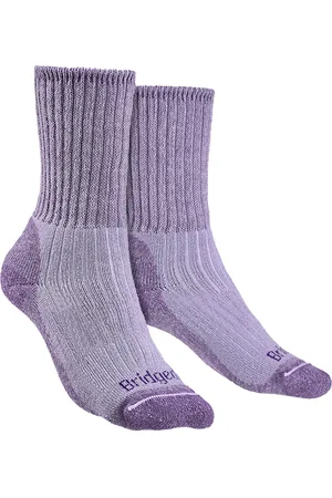Bridgedale Womens - Ladies Hiking Midweight Merino Wool Socks - Violet - - Size 7-8.5 (UK Shoe)