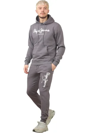Pepe Jeans London Mens Tracksuit in Slate Grey - Fleece - Size Large