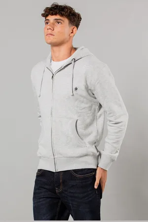 French Connection Mens Cotton Blend Zip Hoody - Size Small