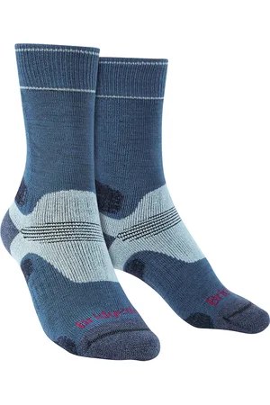 Bridgedale Womens Hiking Midweight Merino Socks - / Sky Merino Wool - Size 5-6.5 (UK Shoe)