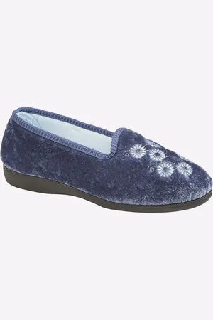 Sleepers Cathy Embroidered Slipper Womens - - Size UK 6