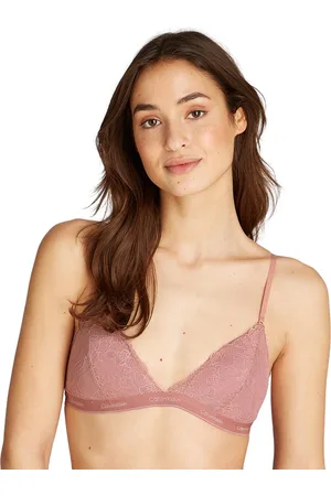 Calvin Klein Womens Modern Lace Lined Triangle Bra - Nylon - Size Small