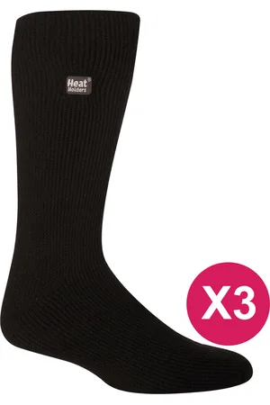 Heat Holders 3 Pack Multipack Mens Insulated Thermal Socks for Winter - - Size UK 6-11