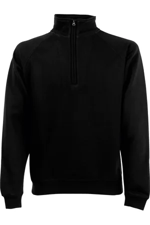Fruit Of The Loom Mens Zip Neck Sweatshirt Top - Cotton - Size 2XL