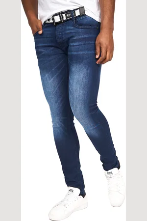 Crosshatch Mens Barbeck Slim Jeans (Dark Wash) - - Size 30R