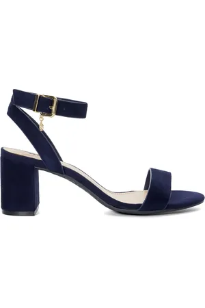 Dune Womens Ladies Wf Memee - Wide Fit Mid Block Heel Sandals - - Size UK 3