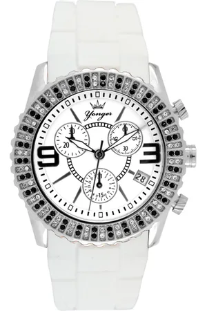 Yonger & Bresson Womens and Band with Dial Watch Rubber - One Size
