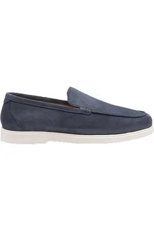 Loake Mens Tuscany Suede Casual Shoe Denim - Size UK 10