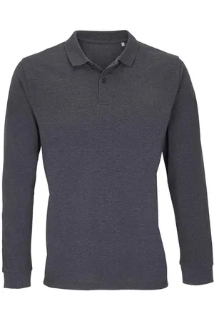 Sols Unisex Adult Planet Marl Pique Long-Sleeved Polo Shirt ( Marl) - Size 3XL