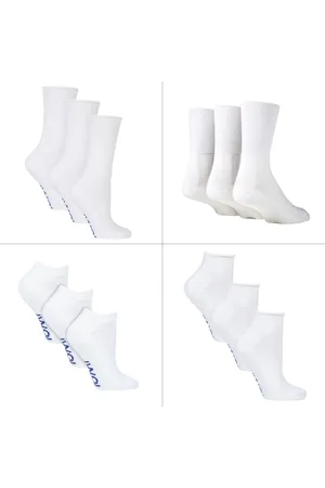 IOMI Womens 12 Pair Pack Diabetic Socks All Year Round Bundle Set