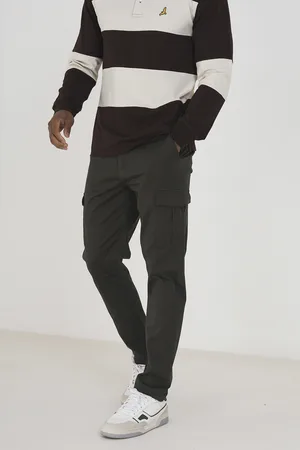 Brave Soul Mens Cargo Style Chino Trousers - Cotton - Size 30W/32L