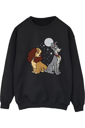 Disney Womens/Ladies Lady And The Tramp Moon Sweatshirt - Size X-Large