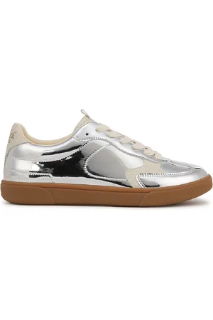 Blowfish Womens Lace-Up Sneakers - Tastic Faux Leather - Size UK 8