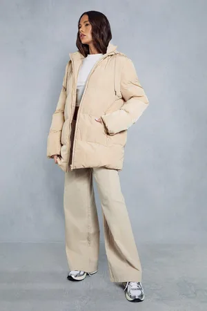 MissPap Womens Oversized Midi Puffer Jacket - - Size 10 UK